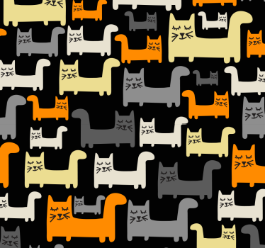 Tapeta dla dzieci Szare koty - TenStickers