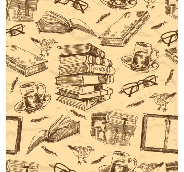 Tapeta biuro Stara biblioteka - TenStickers