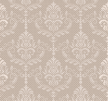 Tapeta do salonu vintage delikatne kwiaty - TenStickers
