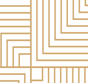 Tapeta do salonu abstrakcja Biało-złota geometria - TenStickers