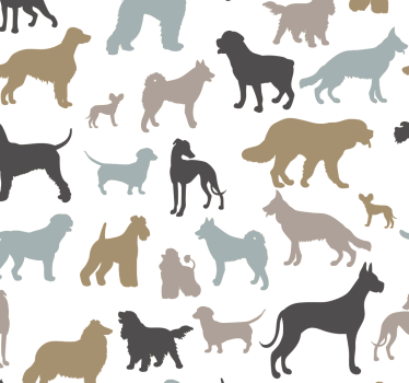 Tapeta koty sylwetki kotów - TenStickers