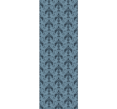 Nowoczesna tapeta do salonu Kwieciste kształty - TenStickers