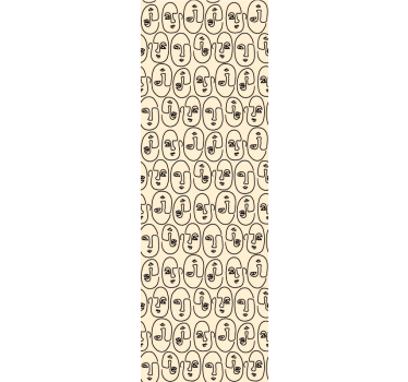Tapeta do salonu abstrakcja Picasso abstrakcyjne twarze - TenStickers