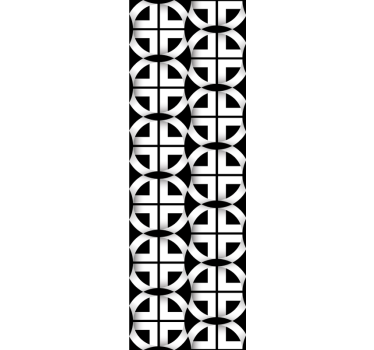 Tapeta 3D do sypialni 3d czarno-białe - TenStickers