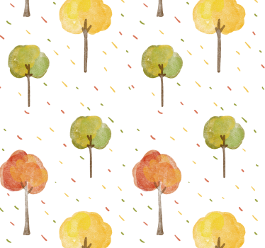 Tapeta natura jesienne drzewa  - TenStickers