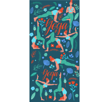 Tapeta dla nastolatka Kobieta robi joga - TenStickers