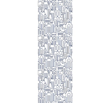 Tapeta do salonu Wzór miejski - TenStickers