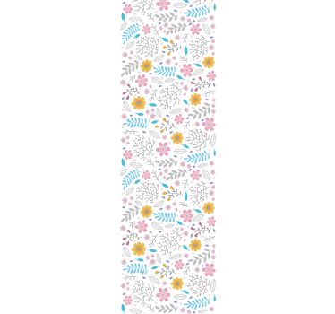 Tapeta w kwiaty Bez szwu wzór stokrotka - TenStickers