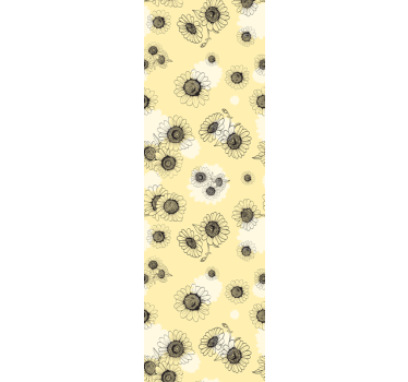 Tapeta kwiaty wzory kwiatowe - TenStickers