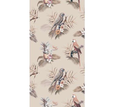 Tapeta w papugi elegancja tropikalnej papugi - TenStickers