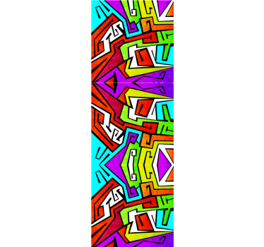 Tapeta dla nastolatka w geometrycznej wibracji - TenStickers