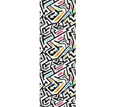 Tapeta dla nastolatka w geometrycznym chaosie - TenStickers