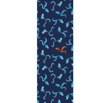 Tapeta ryby wzory fauny wodnej - TenStickers