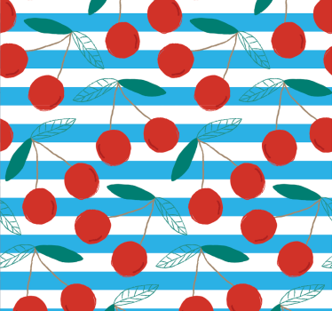 Tapeta do kuchni abstrakcyjny wzór owoców - TenStickers