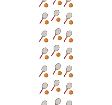 Tapeta dla nastolatka inspirowana tenisem - TenStickers