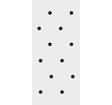 Tapeta abstrakcyjna Czarne kropki w stylu nordyckim - TenStickers