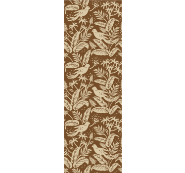 Tapeta zwierzęta wzór botaniczny ptaków - TenStickers