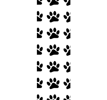 Tapeta koty projekt wzoru łapy - TenStickers