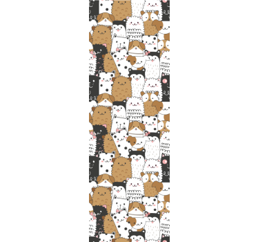 Tapeta koty zabawny motyw kota - TenStickers