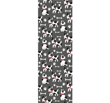 Tapeta pies zabawna psia ilustracja - TenStickers