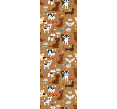 Tapeta pies zabawne szczenięta - TenStickers