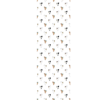 Tapeta pies psia sylwetka - TenStickers