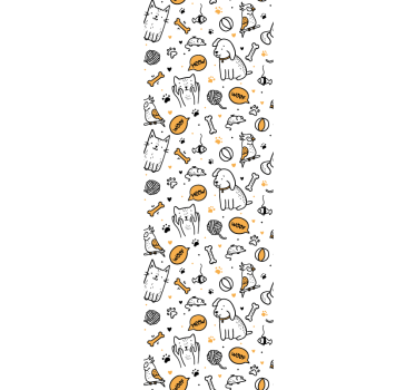 Tapety ze zwierzętami sztuka rysowania zwierząt domowych - TenStickers