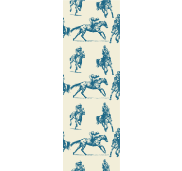 Tapeta konie szkice jeździeckie - TenStickers