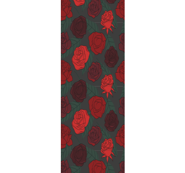 Tapeta kwiaty różowa elegancja - TenStickers