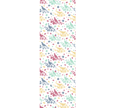 Tapeta ptaki motyw wzoru ptaka - TenStickers