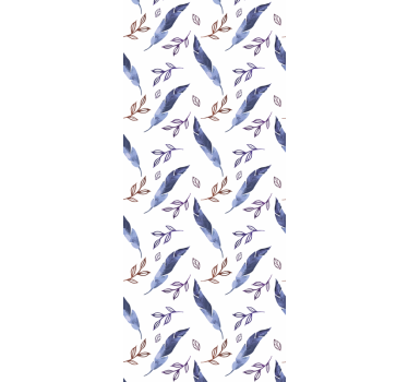 Tapeta do pokoju młodzieżowego Eleganckie pióro akwarel - TenStickers