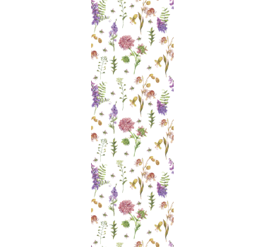 Tapeta kwiaty botaniczne kwiaty - TenStickers