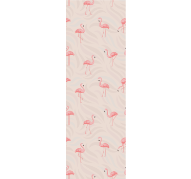 Tapeta zwierzęta zespół flamingów - TenStickers