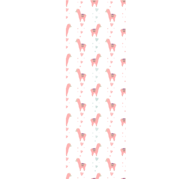 Tapeta zwierzęta zabawny motyw lamy - TenStickers
