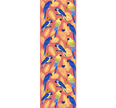 Tapeta w papugi motyw tropikalny papugi - TenStickers