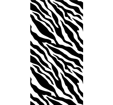 Tapeta zebra Czarno-biały wzór zwierzęcy zebra - TenStickers
