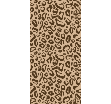 Tapeta leopard beżowy wzór koci - TenStickers