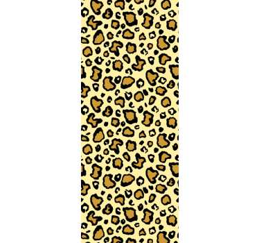 Tapeta leopard klasyczny żółty wzór - TenStickers