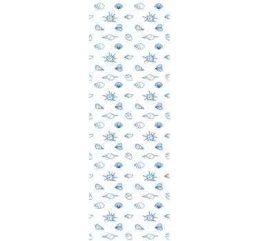 Tapeta ryby motyw szkicu marynistycznego - TenStickers
