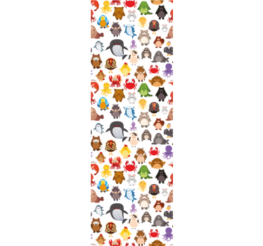 Tapeta zwierzęta fuzja postaci zwierzęcych - TenStickers
