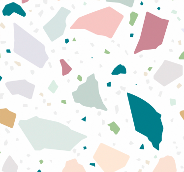 Tapeta do kuchni kolorowe geometryczne lastryko - TenStickers