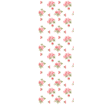 Tapeta w kwiaty Minimalistyczny wzór shabby chic - TenStickers