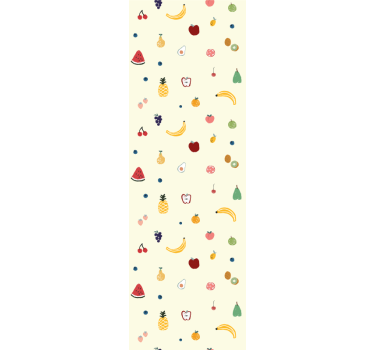 Tapeta do kuchni projekt wzoru owocowego - TenStickers