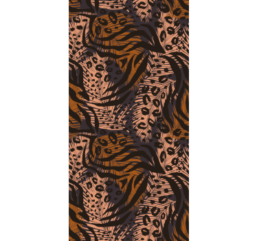 Tapeta leopard wzór tropikalnych zwierząt - TenStickers