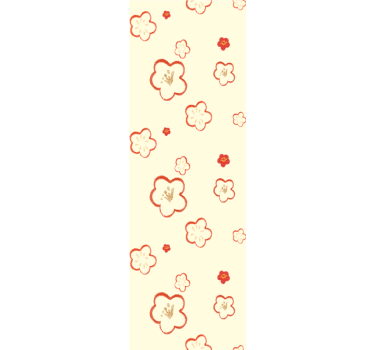 Tapeta kwiaty w delikatne wzory florystyczne - TenStickers