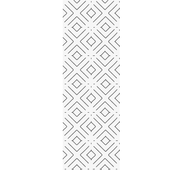 Tapeta do przedpokoju geometryczny styl diamentowy - TenStickers