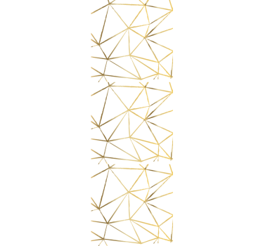 Tapeta do przedpokoju w geometryczne złote linie - TenStickers