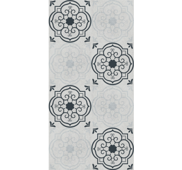 Tapeta do kuchni eleganckie szare płytki - TenStickers