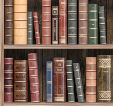 Tapeta biuro książki z biblioteki - TenStickers