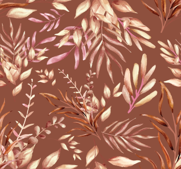 Tapeta terracotta rośliny tropikalne - TenStickers